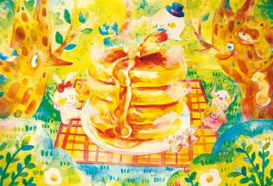 イラスト(水彩+色鉛筆)